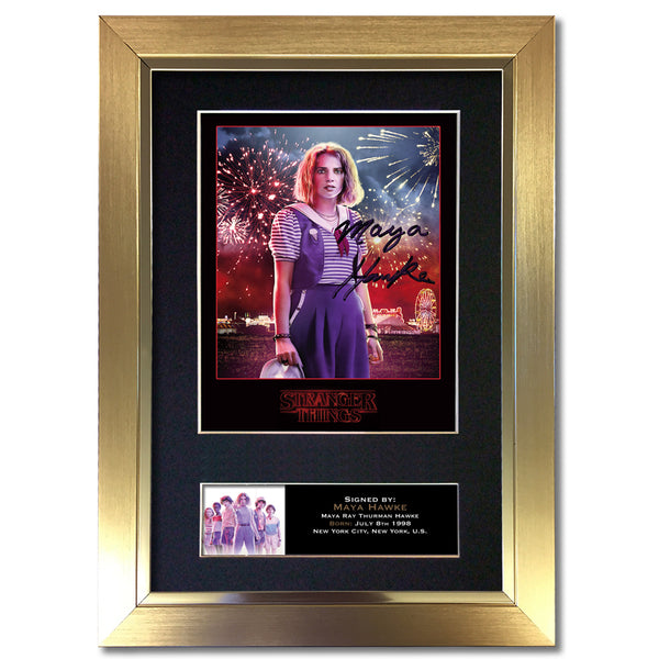 STRANGER THINGS Maya Hawke Autograph Mounted Signed Photo RePrint #831