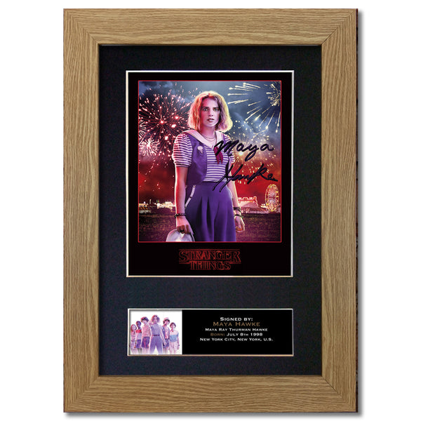 STRANGER THINGS Maya Hawke Autograph Mounted Signed Photo RePrint #831