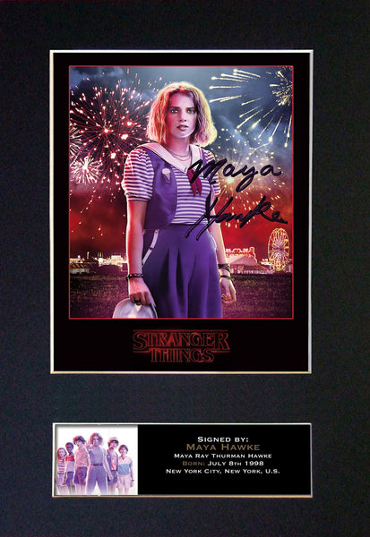 STRANGER THINGS Maya Hawke Autograph Mounted Signed Photo RePrint #831