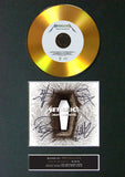 #78 Metallica Death Magnetic Gold Album Cd Signed Autograph Mounted Repro A4