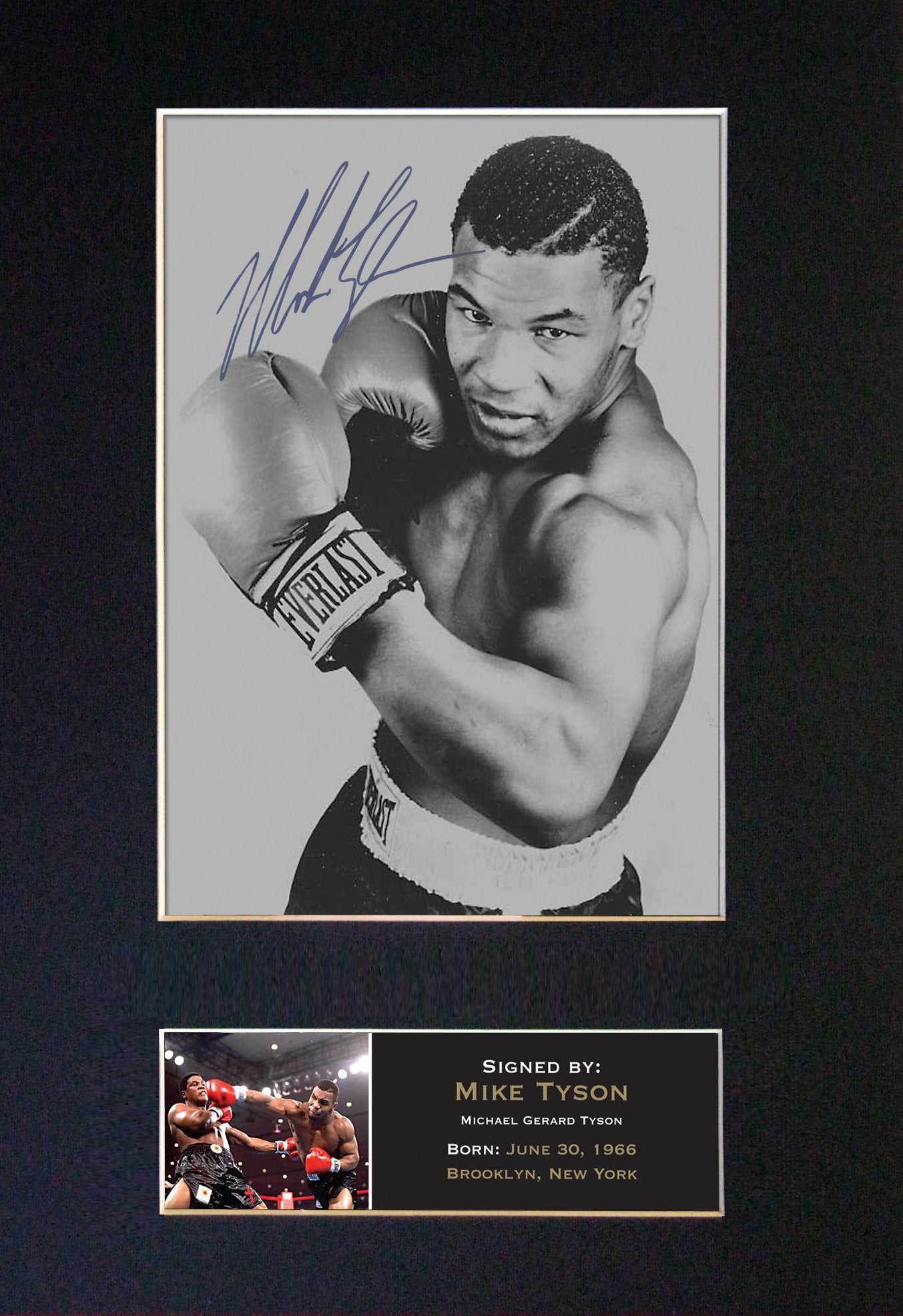 MIKE TYSON Mounted Signed Photo Reproduction Autograph Print A4 51