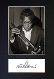 MILES DAVIS Signed Autograph Quality Mounted Photo Reproduction A4 Print 476