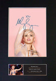 MILEY CYRUS Mounted Signed Photo Reproduction Autograph Print A4 235