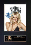 MIRANDA LAMBERT Quality Autograph Mounted Signed Photo Reproduction Print A4 753