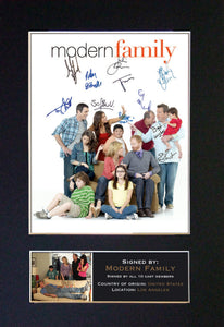 MODERN FAMILY Mounted Signed Photo Reproduction Autograph Print A4 284