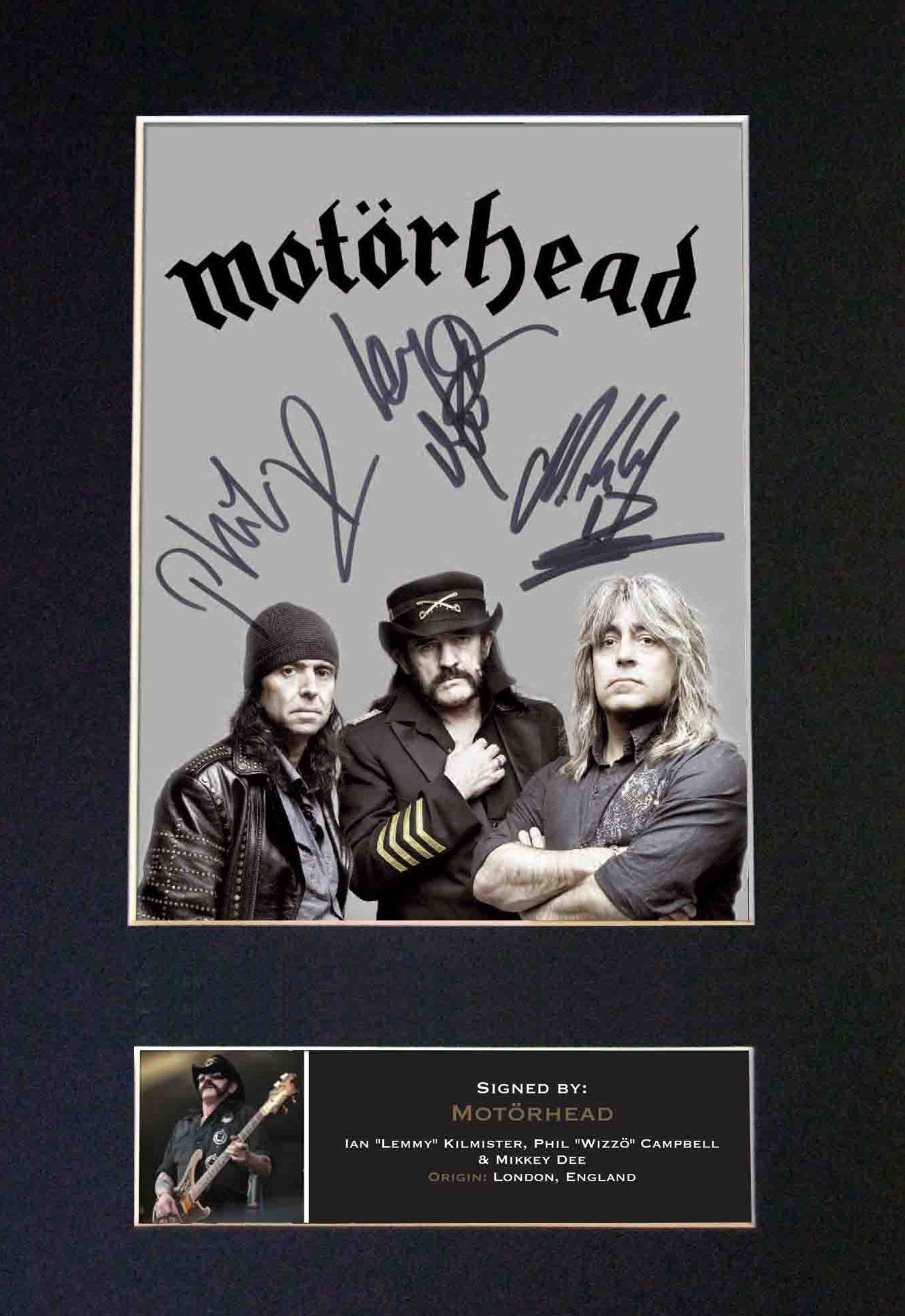 MOTORHEAD Signed Autograph Mounted Photo Reproduction A4 Print 472