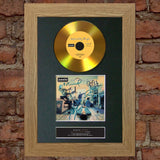 #114 Oasis - Definitely Maybe GOLD DISC Cd Album Signed Autograph Mounted Print