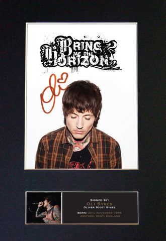 OLI SYKES Signed Autograph Mounted Photo Repro A4 Print 538