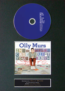OLLY MURS Album Signed CD COVER MOUNTED A4 Autograph Repro Print 37