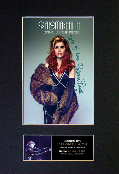 PALOMA FAITH Mounted Signed Photo Reproduction Autograph Print A4 247