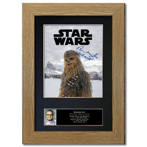 Peter Mayhew Gift Signed A4 Printed Autograph Star Wars Gifts Chewbacca 839