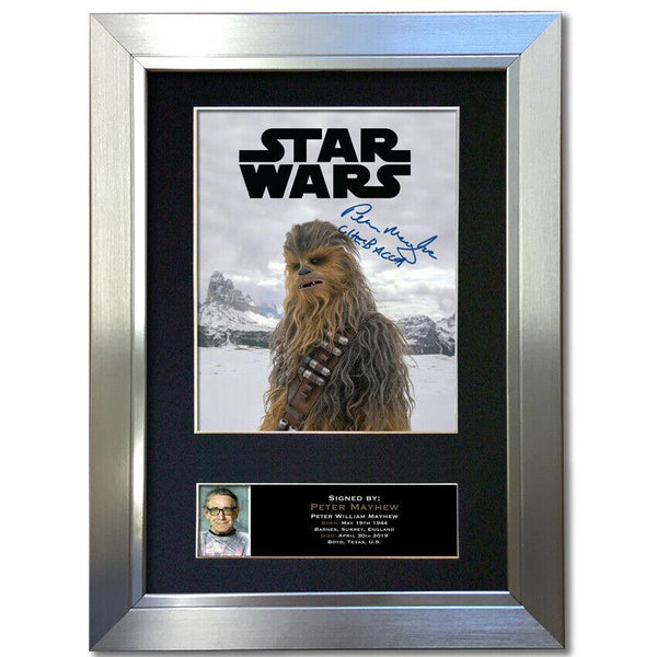 Peter Mayhew Gift Signed A4 Printed Autograph Star Wars Gifts Chewbacca 839