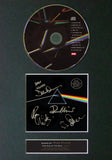 PINK FLOYD Dark Side Of The Moon RARE Signed Cd MOUNTED A4 Autograph Print (60)