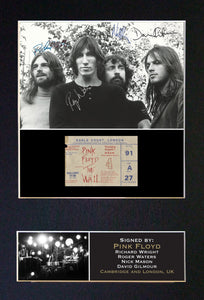 PINK FLOYD Autograph Mounted Signed Photo Reproduction Print A4 193