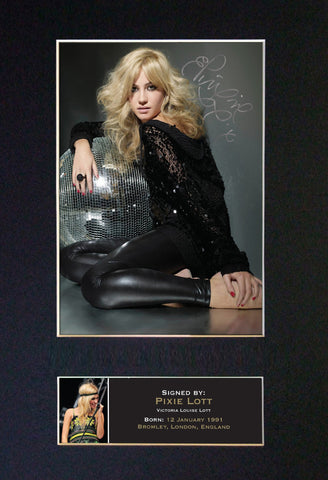 PIXIE LOTT Mounted Signed Photo Reproduction Autograph Print A4 242