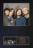 RED HOT CHILI PEPPERS Mounted Signed Photo Reproduction Autograph Print A4 183