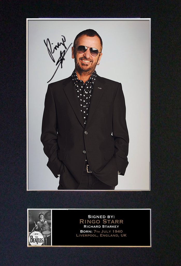 Ringo Sign Ringo Starr Signed Autograph Quality Mounted Photo Repro A4 Print 173 ...