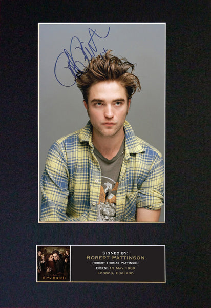ROBERT PATTINSON NEW MOON Mounted Signed Photo Reproduction Autograph Print 27