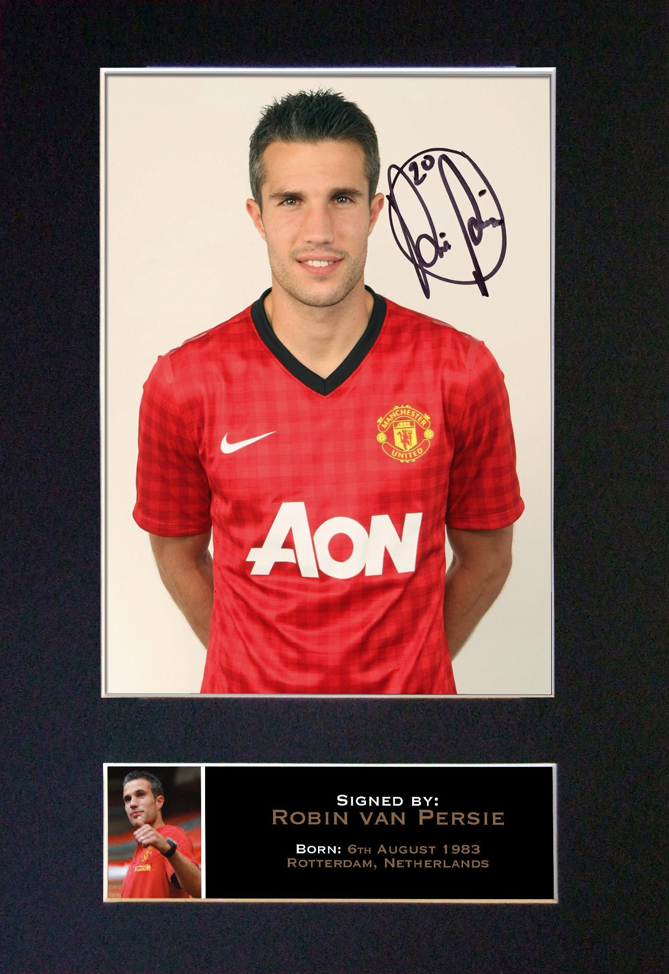 ROBIN VAN PERSIE No1 Mounted Signed Photo Reproduction Autograph Print A4 142