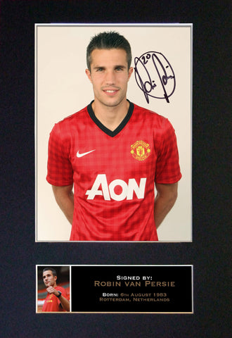 ROBIN VAN PERSIE No1 Mounted Signed Photo Reproduction Autograph Print A4 142