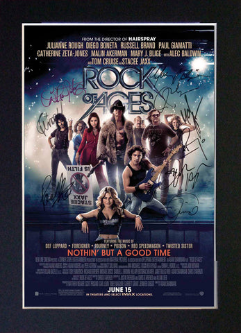 ROCK OF AGES Autograph Mounted Signed Photo Reproduction Print A4 135