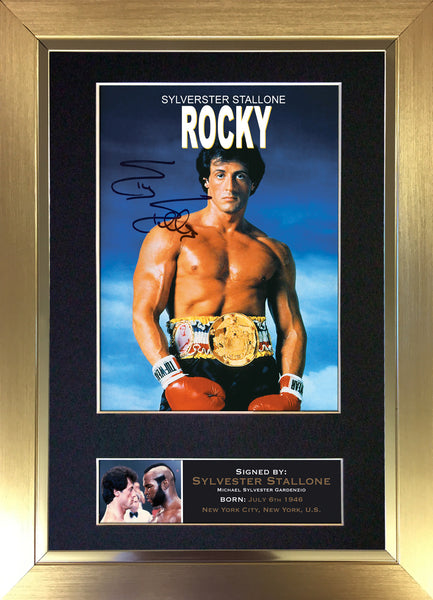 Rocky Signed Autograph Quality Mounted Photo Repro A4 Print 104