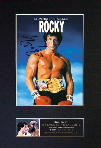 Rocky Signed Autograph Quality Mounted Photo Repro A4 Print 104