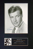SIR ROGER MOORE Mounted Signed Photo Reproduction Autograph Print A4 274