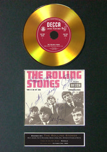 #148 Rolling Stones - Time is on my Side GOLD DISC Album Signed Autograph Mounted Repro