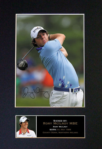RORY MCILROY Mounted Signed Photo Reproduction Autograph Print A4 269