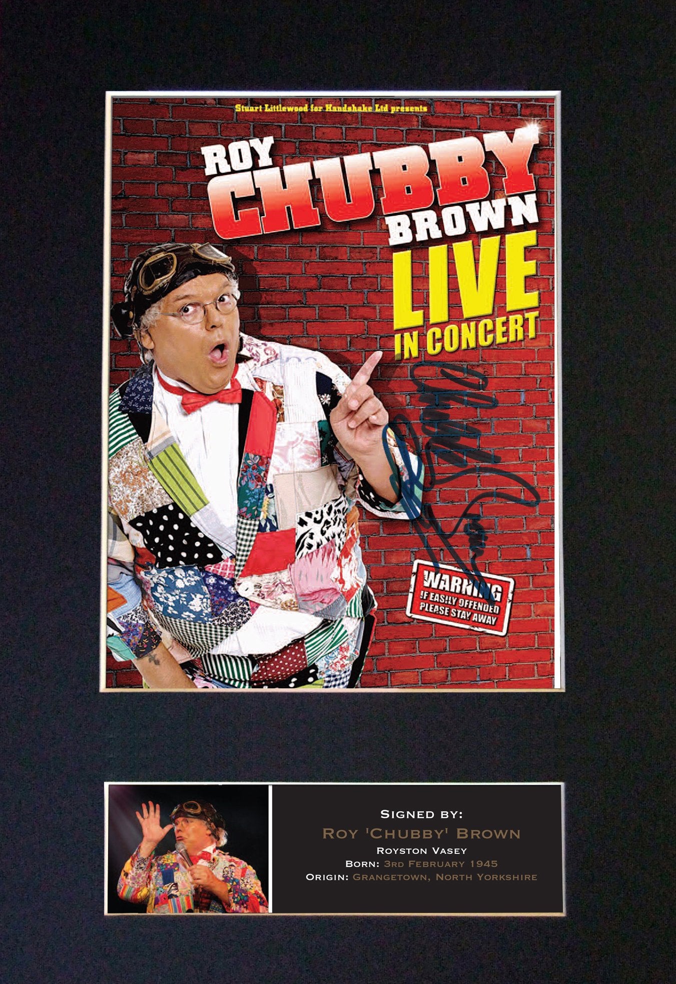 ROY CHUBBY BROWN Signed Autograph Mounted Photo Repro A4 Print 478