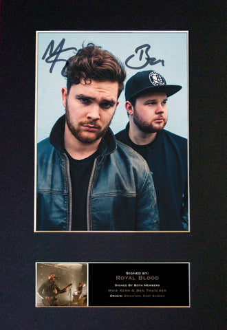 ROYAL BLOOD Signed Autograph Mounted Photo Repro A4 Print 523