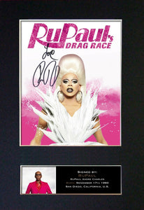 RuPaul Drag Queen Signed Mounted Quality Printed Photo A4 Autograph #845