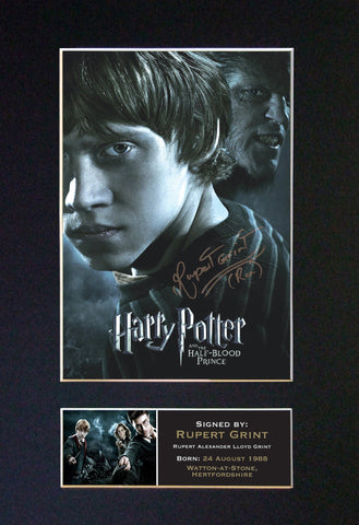 RUPERT GRINT harry potter Mounted Signed Reproduction Autograph Print A4 134