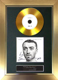 #157 Sam Smith - The Thrill of it All GOLD DISC Album Signed Autograph Mounted Repro