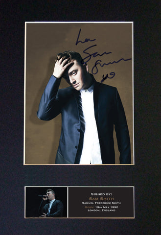 SAM SMITH Signed Autograph Mounted Photo Repro A4 Print 493