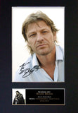 SEAN BEAN Mounted Signed Photo Reproduction Autograph Print A4 177