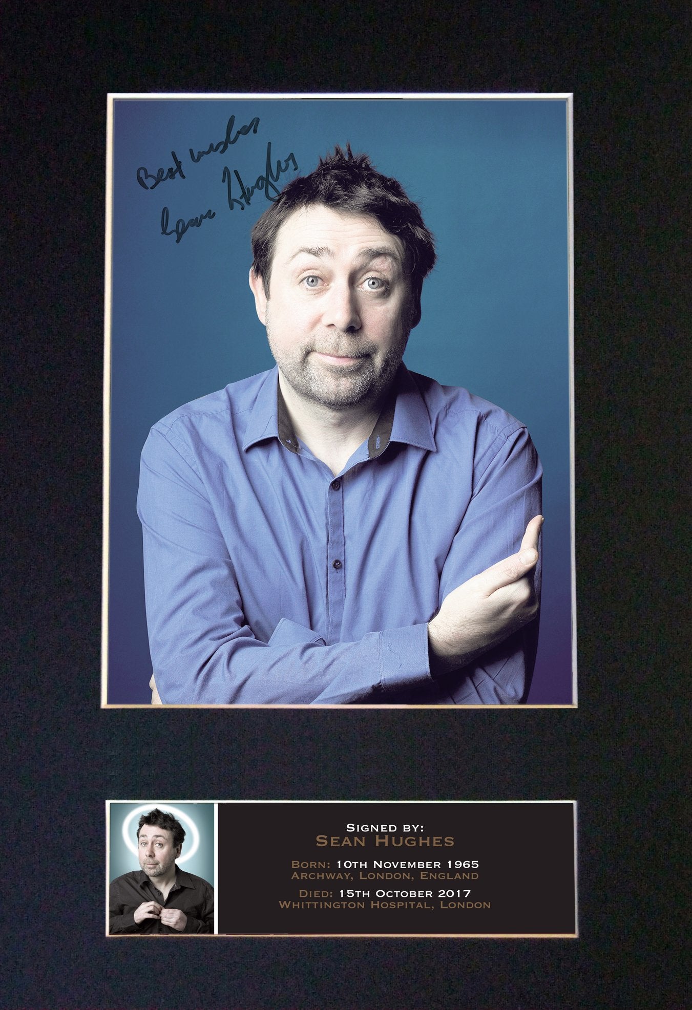 SEAN HUGHES Comedian Autograph Mounted Signed Photo RE-PRINT Print A4 688