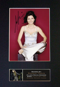 SHANIA TWAIN Very Rare Quality Autograph Mounted Signed Photo PRINT A4 667