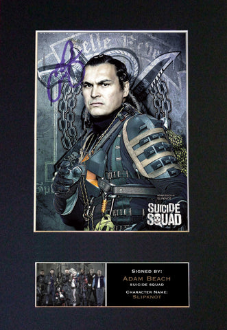 SUICIDE SQUAD Slip Knot Adam Beach Signed Autograph Mounted Photo Re Print 627