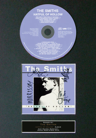 THE SMITHS Hatful of Hollow RARE ALBUM Signed Cd MOUNTED Autograph Print 76