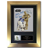 Star Wars Anthony Daniels & Kenny Baker C-3PO R2-D2 Signed Printed Autograph 844