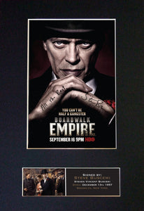 STEVE BUSCEMI Boardwalk Empire Autograph Mounted Photo Reproduction PRINT A4 392