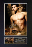 TAYLOR LAUTNER New Moon Mounted Signed Photo Reproduction Autograph Print A4 25