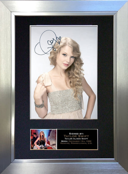 Taylor Swift Signed Autograph Quality Mounted Photo Repro A4 Print 258