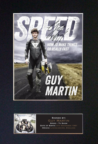 GUY MARTIN (Speed) Quality Autograph Mounted Signed Photo Repro Print Poster 725