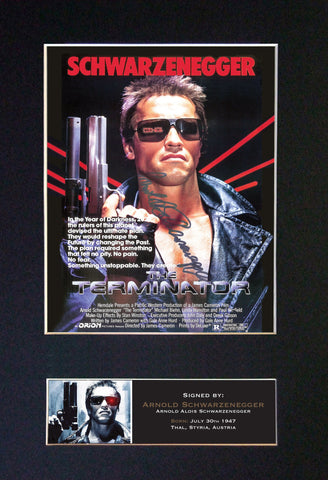 TERMINATOR Movie Poster Quality Autograph Mounted Signed Photo RePrint A4 730