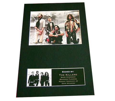 THE KILLERS Signed Autograph Mounted Photo Repro A4 Print 198