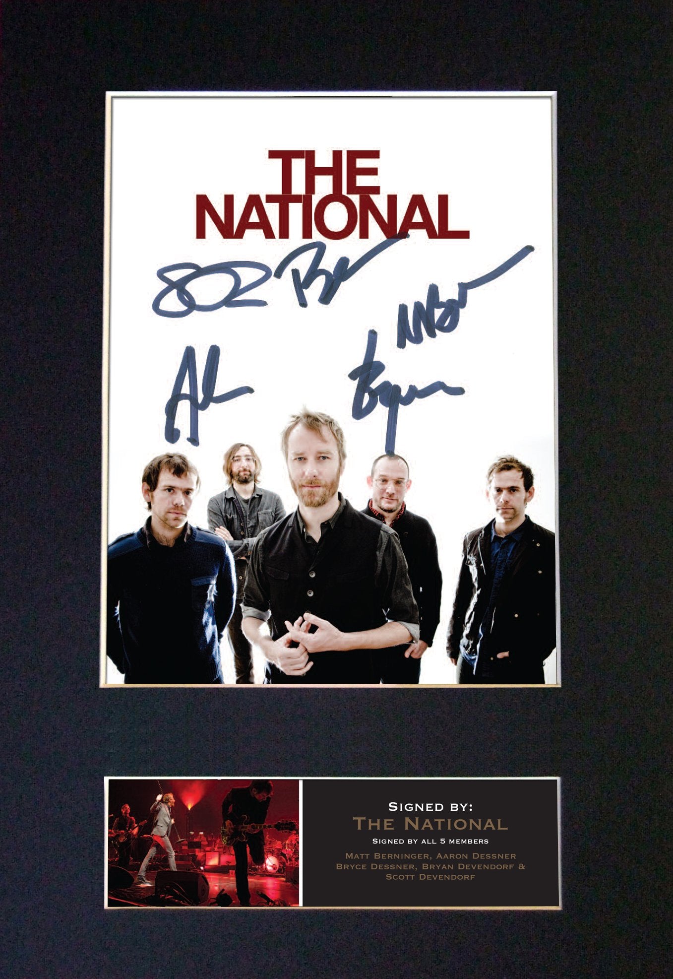THE NATIONAL Signed Autograph Mounted Photo Repro A4 Print 519