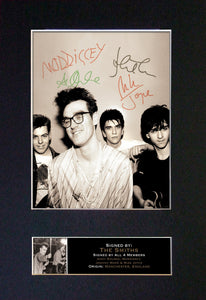 THE SMITHS Mounted Signed Photo Reproduction Autograph Print A4 115